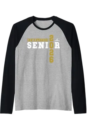 Class of 2026 Graduation Shirts Gymnastique Senior Nuit Gymnastique Senior 2026 Graduation 27 Manche Raglan