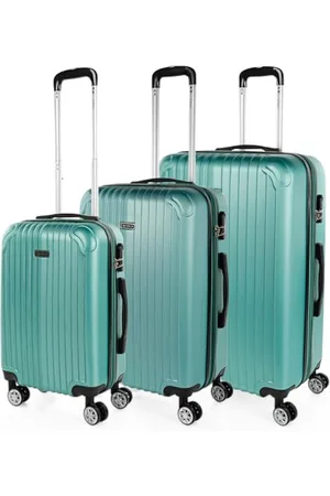 Itaca Valises. Lot de Valise Rigides 4 roulettes - Valise Grande Taille, Valise soute Avion, Bagages pour Voyages.Ensemble Valise Voyage. Verrouillage à Combinaison
