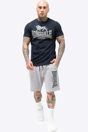 Lonsdale London Ensemble t-shirt et short pour homme, coupe normale, , taille M