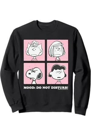 Peanuts Dessin animé Snoopy Sally Lucy Peppermint Agacé Bad Mood Gang Sweatshirt