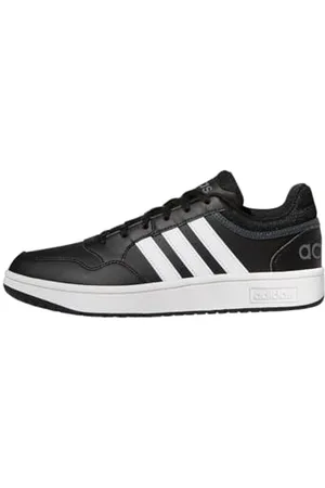 adidas Homme Hoops 3.0 Low Classic Vintage Shoes Chaussures, Core Black/Cloud White/Grey Six, 44 2/3 EU