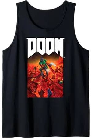 DOOM Full Color Cover Art Retro Video Game Débardeur