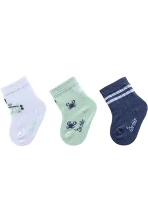 Sterntaler Baby Socken 3er U-Boot Lot de 3 Paires de Chaussettes, Blanc, 16 Bébé garçon