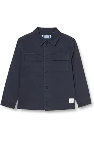 JACK & JONES JACK&JONES JJEON Overshirt LS MNI, Chemise à Manches Longues Garçon,