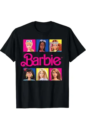 Barbie Différents portraits de poupées avec logo T-Shirt
