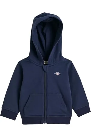 GANT Shield Zip Hoodie Cardigan, , 80 Mixte bébé
