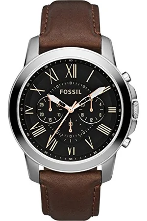 Fossil Hommes Analogique Quartz Montre avec Bracelet en Cuir 64582-00