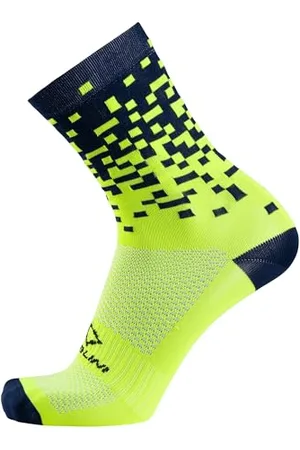 Nalini 03121701100C000.27 COLOR SOCKS Unisex Adult Socks NAVY/FLUO YELLOW S/M