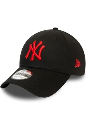 New Era New York Yankees MLB League Essential Black Red 9Forty Adjustable Cap - One-Size