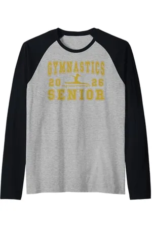 Class of 2026 Graduation Shirts Gymnastique Senior Nuit Gymnastique Senior 2026 Graduation 25 Manche Raglan