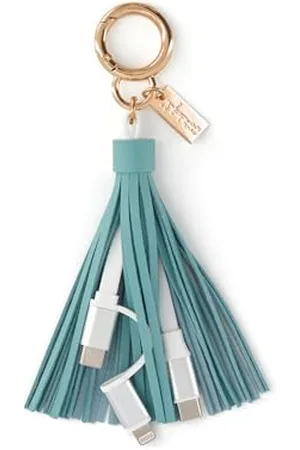 Mr Wonderful Mr.Wonderful - Porte-clés avec câbles de recharge pour téléphone portable pour maman - Cadeau de fête des mères - Porte-clés en forme de pompon avec franges, , Estandar