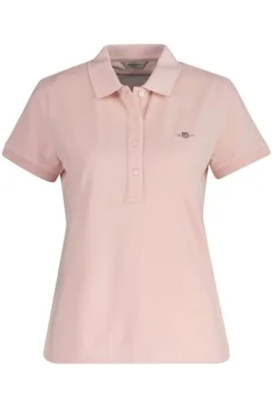 GANT Slim Sheild Cap Sleeve Pique Polo, , XL Femme
