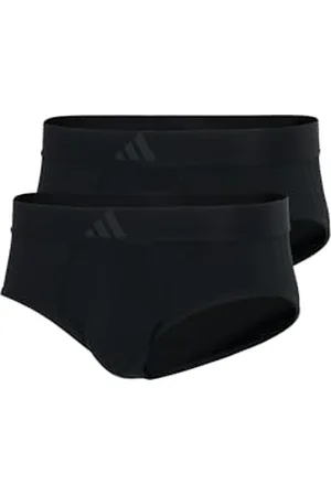 adidas Herren Unterwäsche Slip 2er Pack-Low Rise Brief (2pk) -Active Flex Cotton 3 Stripes sous-vêtement, , L Hommes