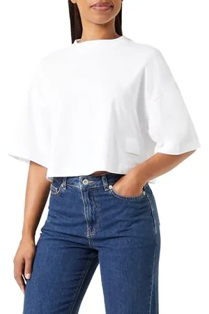 Replay T-shirt en coton à manches courtes pour femmes , blanc 001 (blanc), XXS