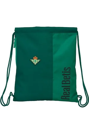 Safta REAL BETIS BALOMPIÉ - Sac à dos sac de sport, fermeture à lacets, sac à dos, idéal pour enfants de différents âges, confortable et polyvalent, qualité et résistance, 35 x 45 cm, , M