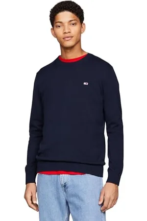 Tommy Hilfiger Pull Homme Col Ras-du-Cou, Bleu (Dark Night Navy), XXL