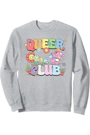 Care Bears Pride Queer Club Gardening Logo Distressed Sweatshirt