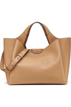 DKNY Willa Satchel, 100% polyuréthane Femmes, Cappucino