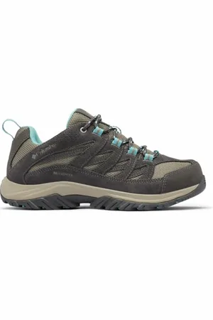 Columbia CRESTWOOD WATERPROOF Chaussures Basses De Randonnée Et Trekking imperméables Femme, Noir (Kettle x Dark Grey), 40 EU