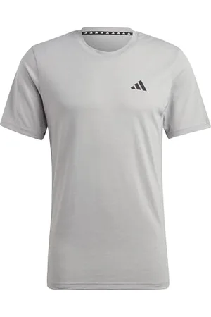 adidas Homme Train Essentials Feelready Training Tee, Medium Grey Heather/White/Black, S