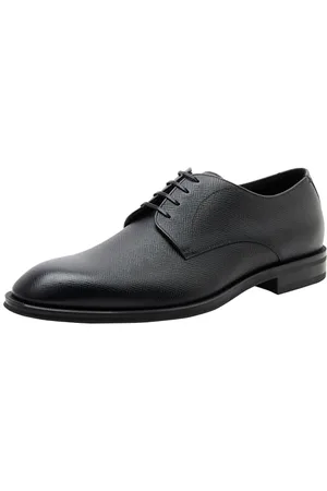 HUGO BOSS Homme Derrek_Derb_bupr Derby, Black, 42 EU