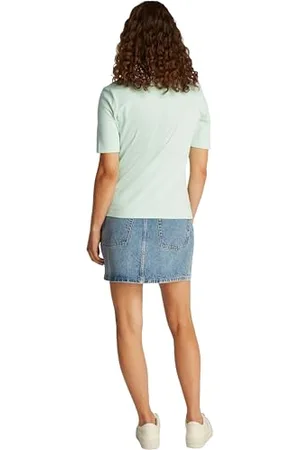 Tommy Hilfiger Polo Manches Courtes Femme Regular Fit, Vert (Opal Green), XXL
