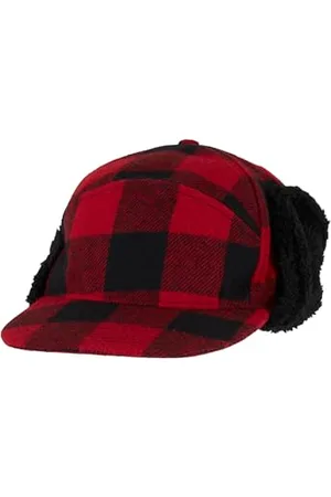 Brandit Lumberjack Winter Cap, color: red/black, size: OS