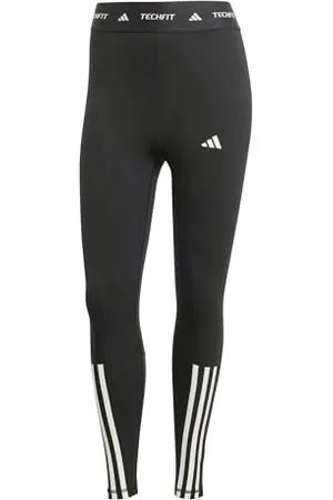 adidas Femme TECHFIT 3 Stripes 7/8 Leggings, BLACK, M