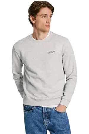 Pepe Jeans Sam Crew Maillot de survêtement, Gris Clair chiné, S Homme