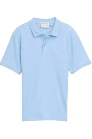 TOM TAILOR 1048201 Polo, 32245-Washed Out Middle Blue, 140 Garçon