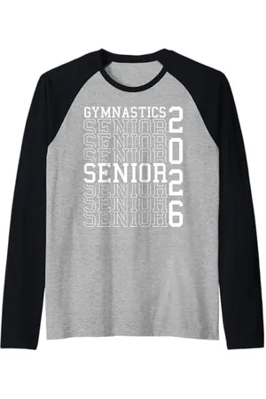 Class of 2026 Graduation Shirts Gymnastique Senior Nuit Gymnastique Senior 2026 Graduation 6 Manche Raglan