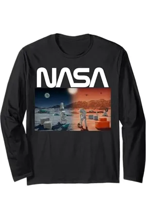 MathWare Nerdy NASA Mars Night and Day Professeur de sciences spatiales Manche Longue