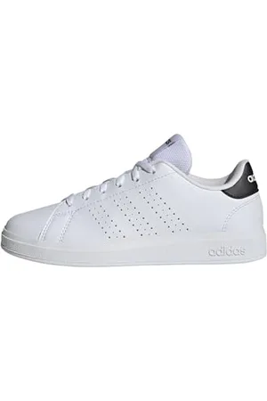 adidas Mixte Advantage 2.0 Shoes Junior Chaussures Basses Non liées au Football, Cloud White/Cloud White/Core Black, 39 1/3 EU