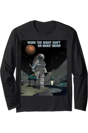 MathWare Nerdy NASA Work the Night Shift Mars Space Science Professeur Manche Longue