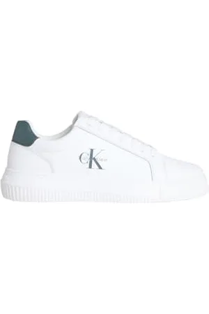 Calvin Klein Homme Chunky Cupsole Mono LTH Ym0ym01317 Bas, Gold (Bright White/Seaside Aqua), 46 EU