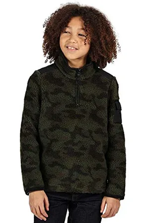 Regatta Macklin Polaire Junior avec Ouverture zippée 3/4 et Poches plaquées Fleece Enfant FR: S (Taille Fabricant: 3-4)