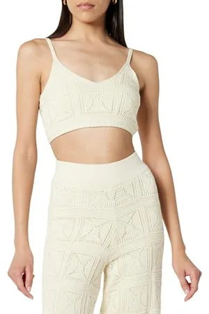 THE DROP Diza Crochet Bralette, Bouleau, 5XL Grande Taille