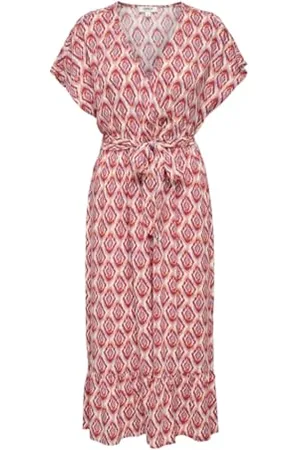 ONLY Long Dress Onlzilla Adele Life SS Robe Longue WVN, , L Femmes