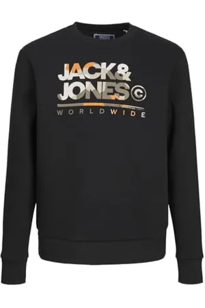 JACK&JONES JUNIOR JJLUKE Sweat Crew Neck JNR Maillot de survêtement, , 128 Garçon