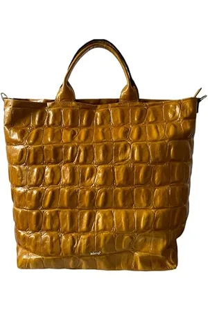 Abro+ Shopper Kaia Big Yellow L Femme, , Rétro