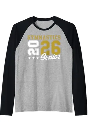Class of 2026 Graduation Shirts Gymnastique Senior Nuit Gymnastique Senior 2026 Graduation 29 Manche Raglan
