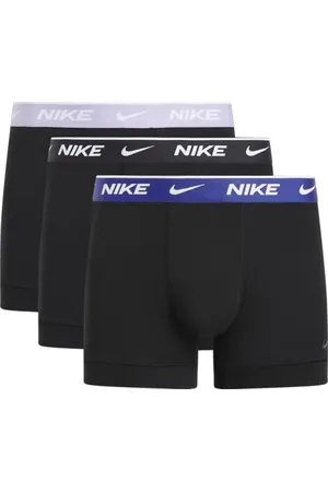 Nike Trunk 3PK sous-vêtements, Blk-Hydrangeas/Deep Night/Black, M Homme