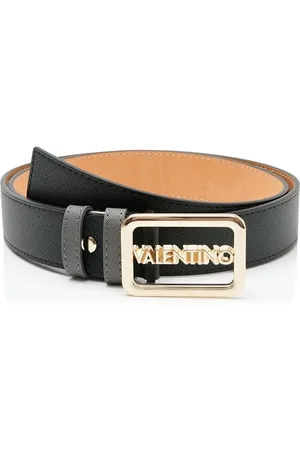VALENTINO Samba RE Ceinture, Noir/Doré, Extra Large Femme