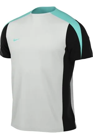 Nike Strike Dri-Fit FN2399-025 Haut de Football à Manches Courtes pour Homme, Noir et Turquoise Dynamique, Taille XL