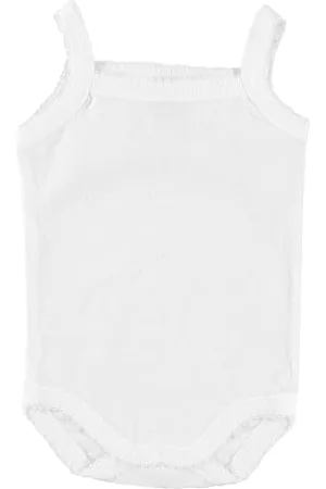 BABIDU Body bébé à fines bretelles, 100% coton doux et respirant, idéal pour les nouveau-nés filles et garçons, vêtement confortable pour bébé, body sans manches pour bébé jusqu