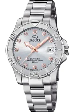 Jaguar J870/2 Montre de la Collection Woman, boîtier de 34 mm avec Bracelet en Acier pour Femme