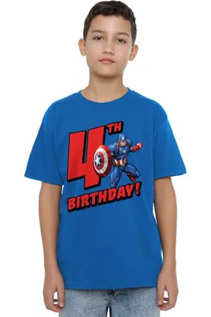 Marvel Mandarin creative ltd Birthday 4 Uni Kids T Shirt, , 7-8 Ans Garçon