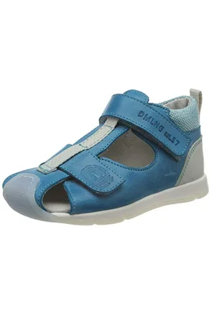 Däumling Bébé garçon Ulli Sandales Bout Ouvert, Bleu (Seta Caribe 51), 25 EU
