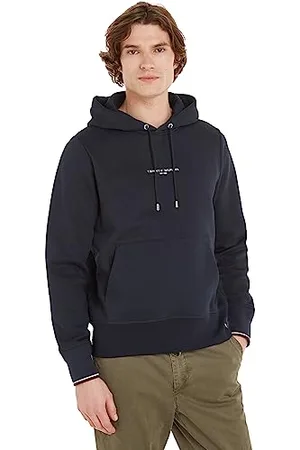 Tommy Hilfiger Sweat à Capuche Homme avec Capuche, Bleu (Desert Sky), XXL