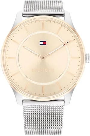 Tommy Hilfiger Montre Analogique à Quartz pour Femme avec Bracelet milanais en Acier Inoxydable argenté - 1782530